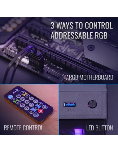 Aerocool DUO12PRO ARGB Kit 3 Ventiladores 120mm