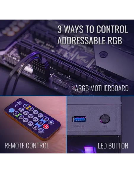 Aerocool DUO12PRO ARGB Kit 3 Ventiladores 120mm