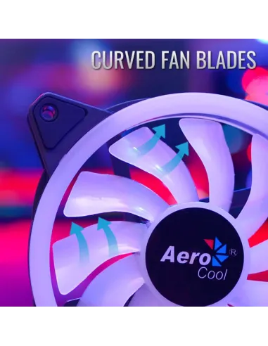 Aerocool DUO12PRO ARGB Kit 3 Ventiladores 120mm