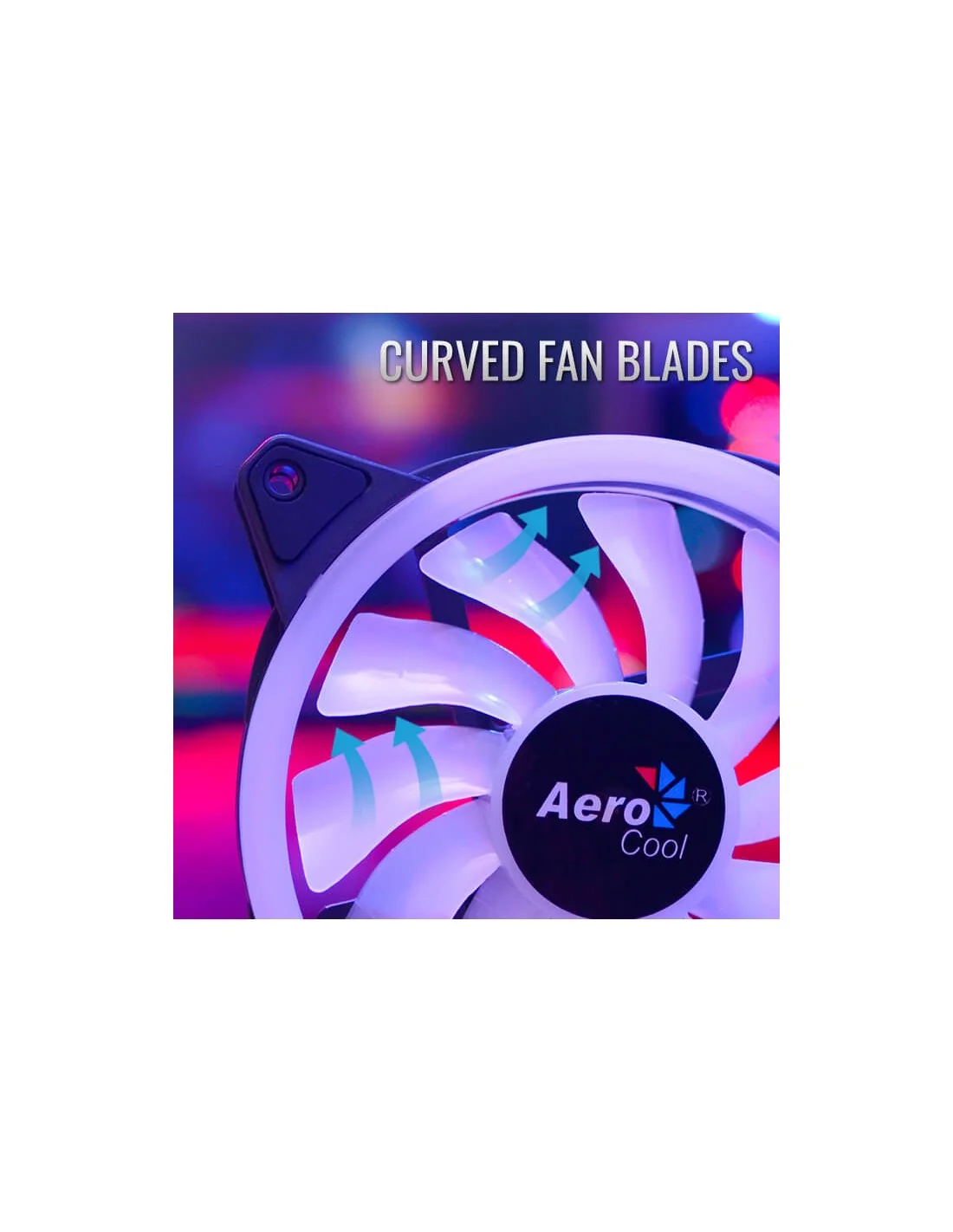 Aerocool DUO12PRO ARGB Kit 3 Ventiladores 120mm