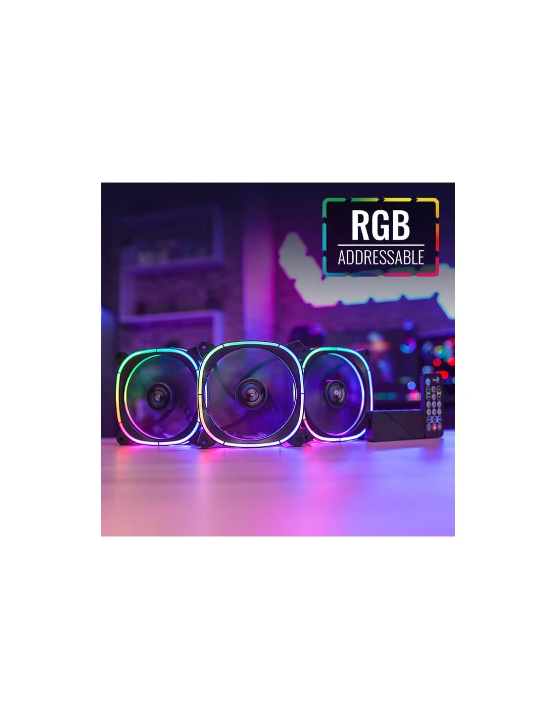 Aerocool Astro 12 Pro RGB Pack 3 Ventiladores 120mm