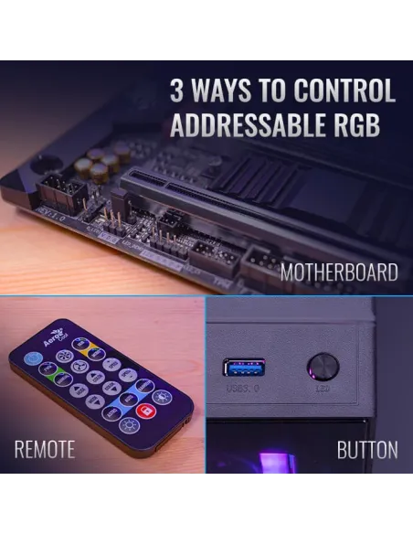 Aerocool Astro 12 Pro RGB Pack 3 Ventiladores 120mm