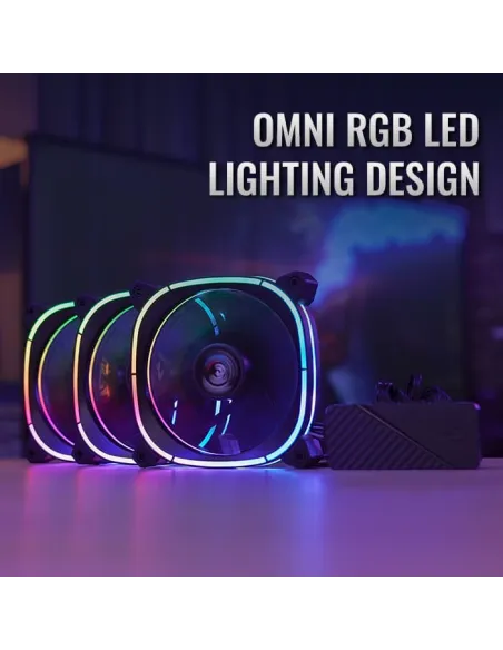 Aerocool Astro 12 Pro RGB Pack 3 Ventiladores 120mm