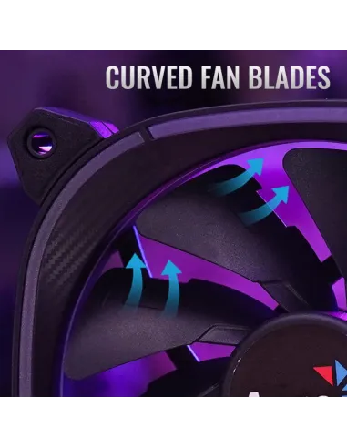 Aerocool Astro 12 Pro RGB Pack 3 Ventiladores 120mm