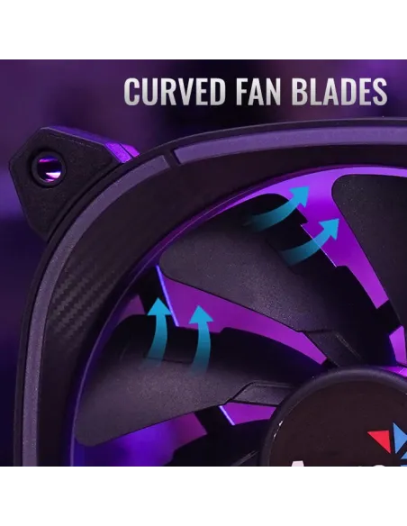 Aerocool Astro 12 Pro RGB Pack 3 Ventiladores 120mm