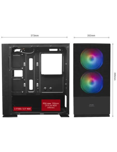 Mars Gaming MCZP Premium USB 3.0 Rosa con Ventana