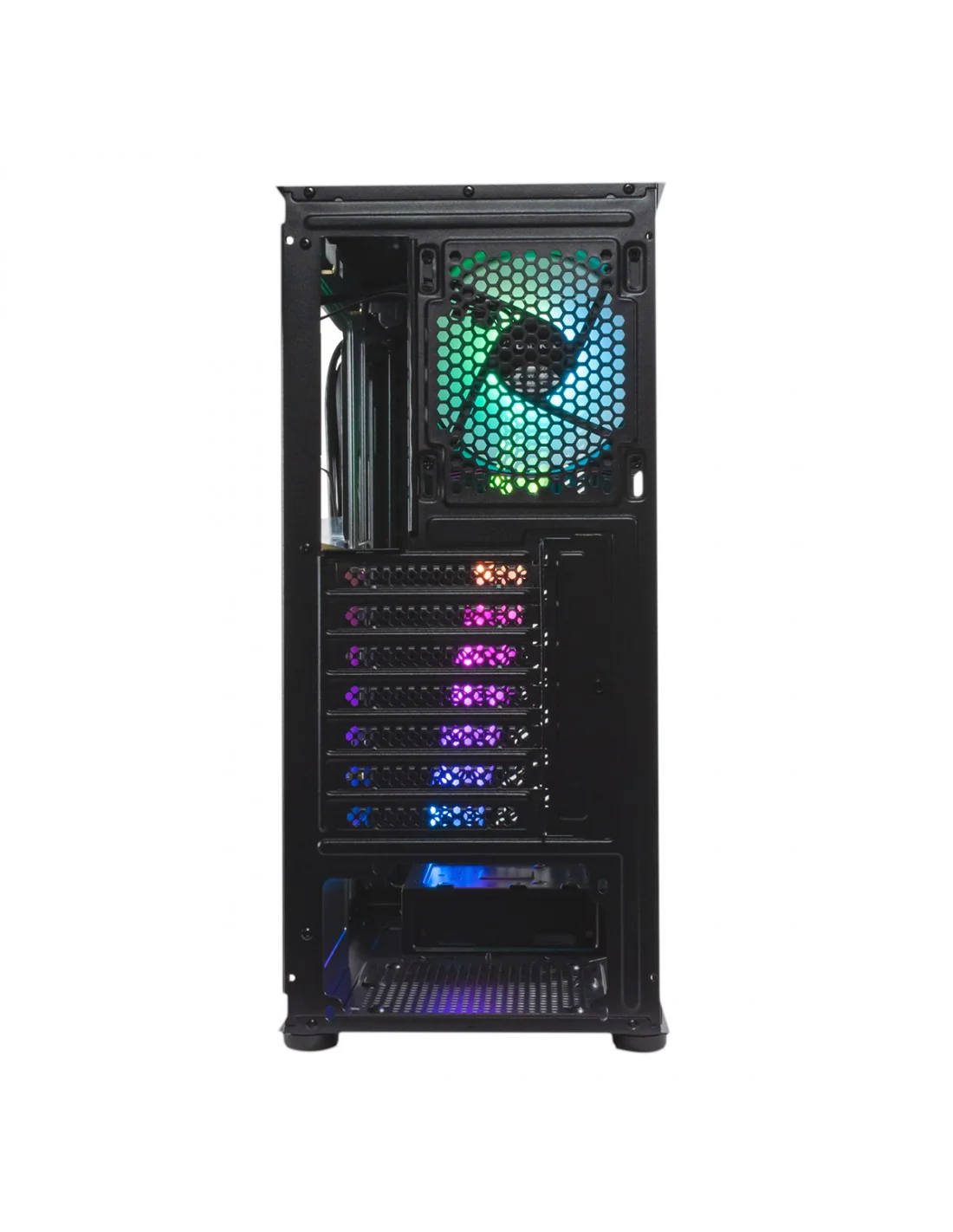 UNYKAch Glayze Caja PC ATX Negra RGB Cristal Templado USB 3.0