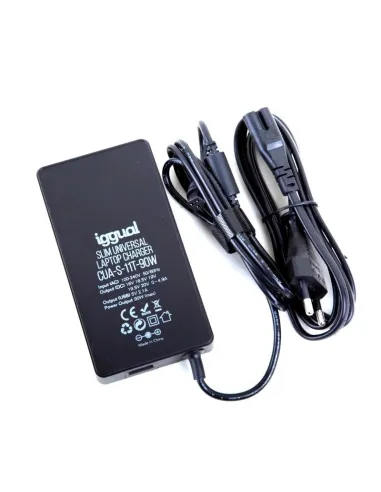 Iggual IGG318065 Cargador para Portátiles 90W Negro