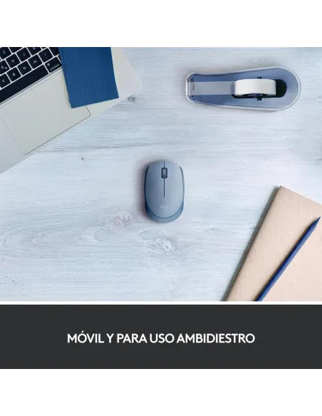 Logitech M171 Ratón Inalámbrico Gris Azulado