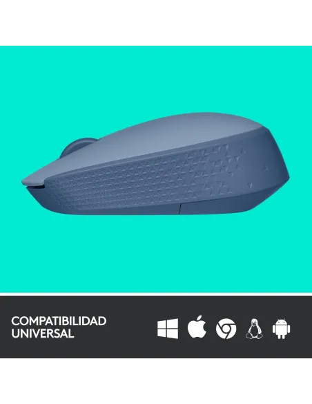 Logitech M171 Ratón Inalámbrico Gris Azulado
