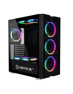 UNYKAch Exagon Evo Caja PC ATX ARGB USB 3.1 con 3 Ventiladores y Ventana
