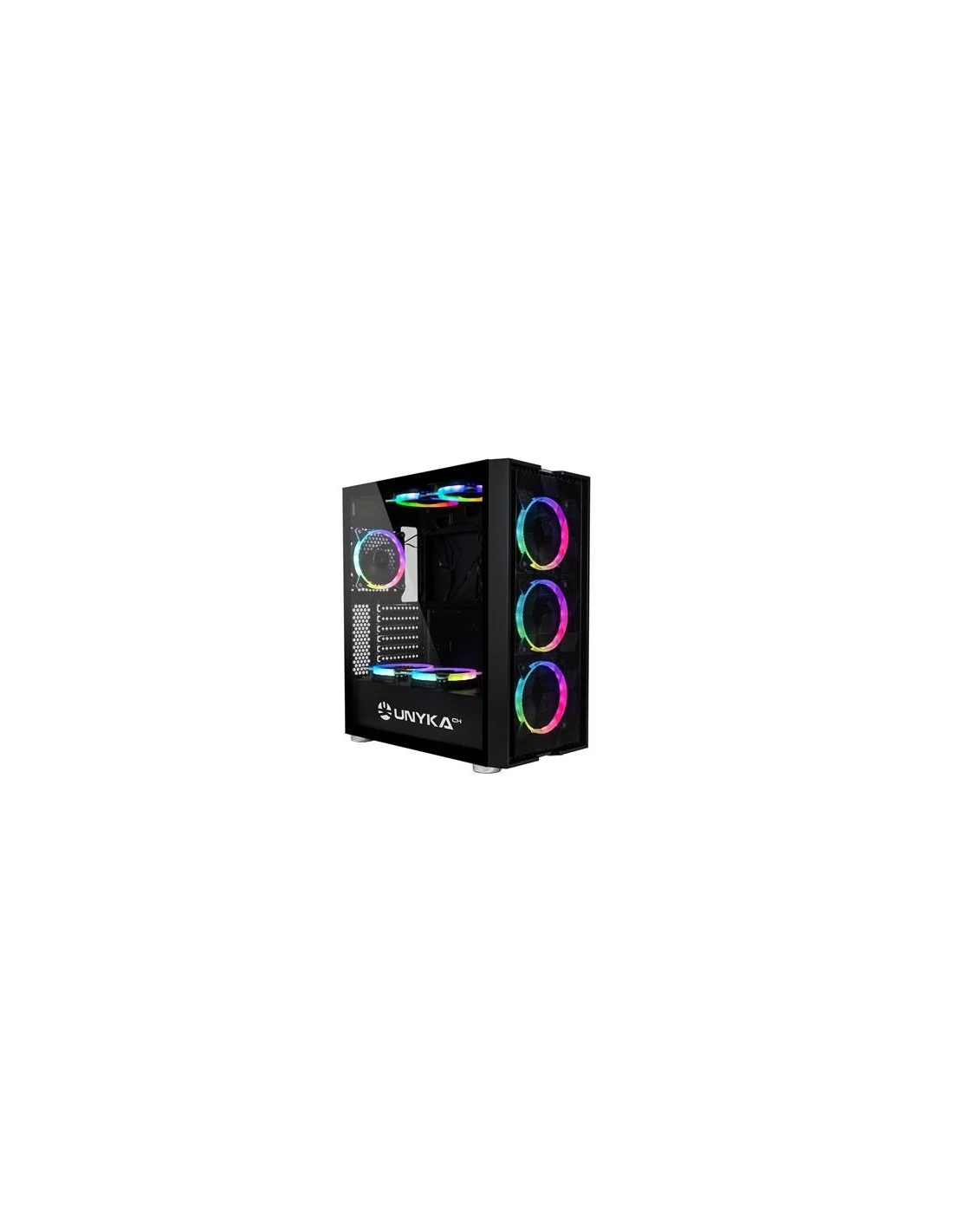 UNYKAch Exagon Evo Caja PC ATX ARGB USB 3.1 con 3 Ventiladores y Ventana