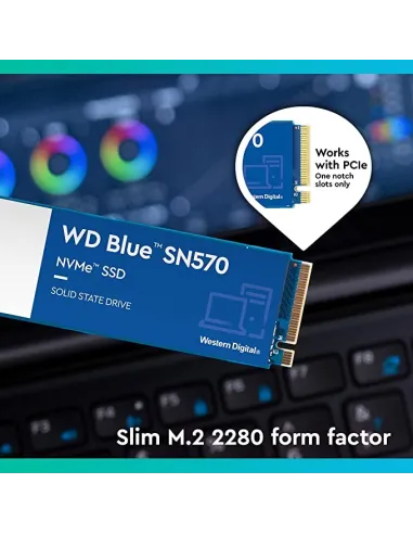 Western Digital Blue SN570 SSD 1TB  M.2 PCIe Gen3 x4 NVMe