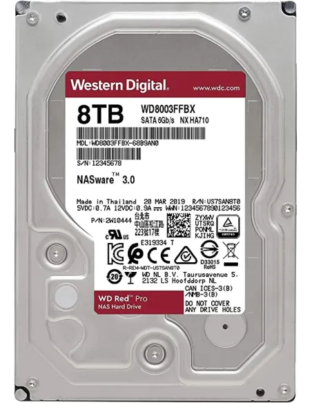 Western Digital Red Pro NAS 8TB 3.5" SATA3