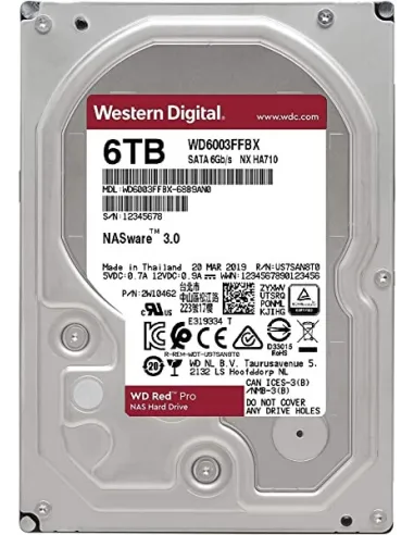 Western Digital Red Pro NAS 6TB 3.5" SATA3
