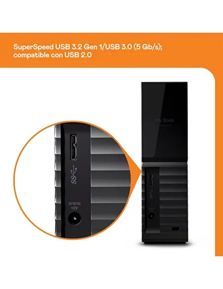 Western Digital My Book 12TB USB 3.0 Negro