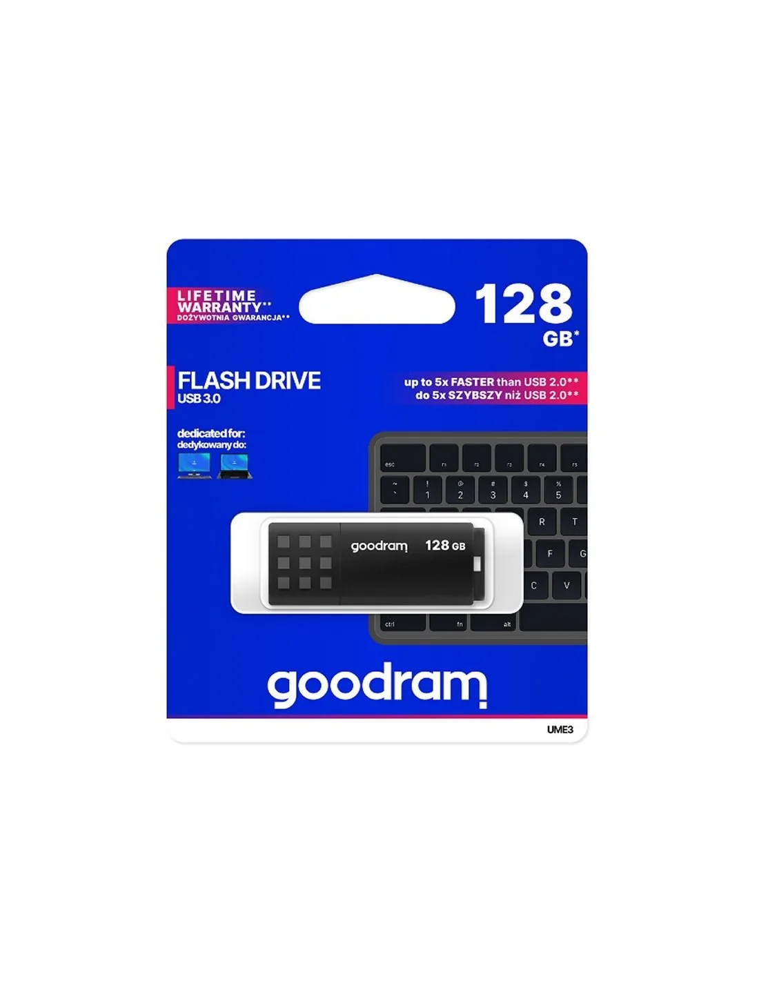 Goodram UME3 Lápiz USB 128GB USB 3.0 Negro