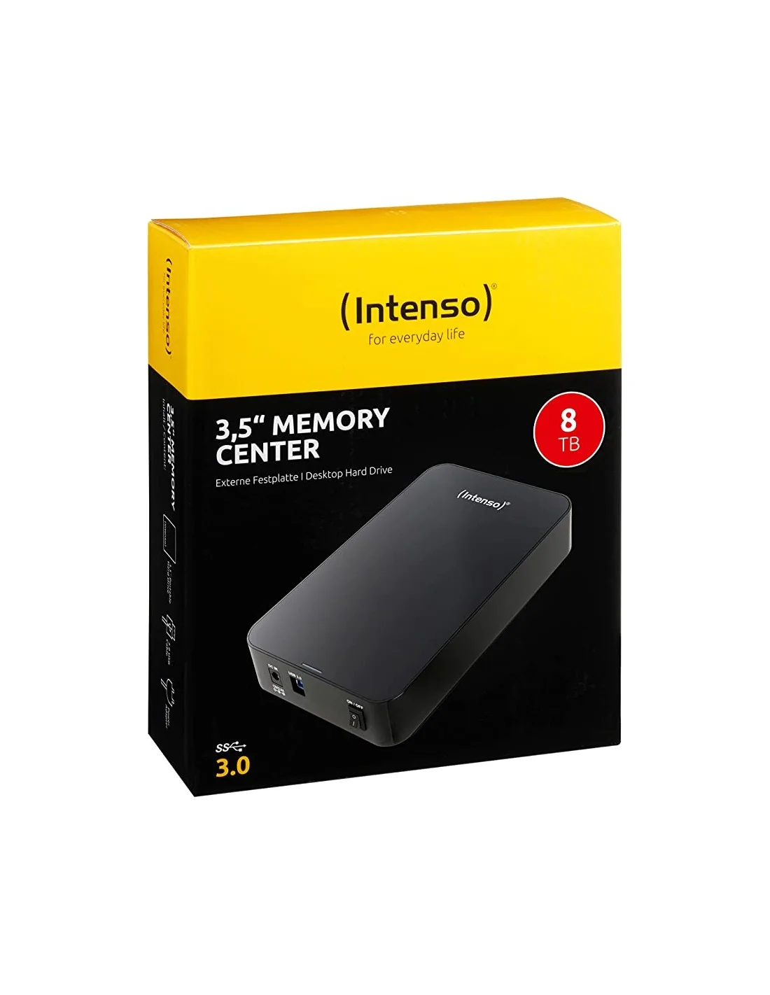 Intenso Memory Center 8TB 3.5" USB 3.0 Negro