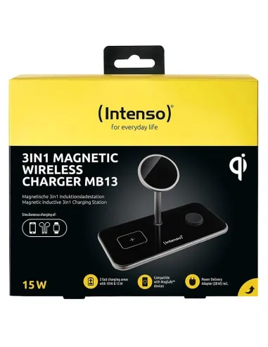 Intenso MB13 Cargador inalámbrico 3 en 1 Negro