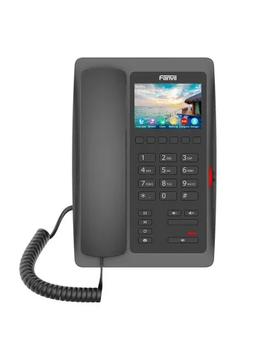 Fanvil H5W Hotel Teléfono IP con Pantalla 3.5" Wi-Fi Negro