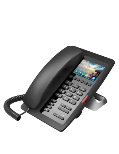 Fanvil H5W Hotel Teléfono IP con Pantalla 3.5" Wi-Fi Negro
