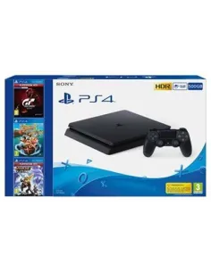 Consola PS4 500 GB + Tadeo Jones 3 + GT Sports Hits + Ratchet & Clank Hits