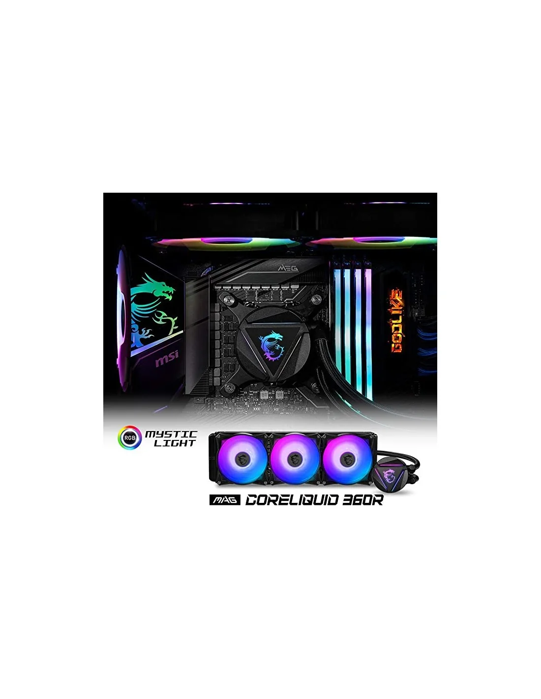 MSI MAG CoreLiquid 360R V2 ARGB Kit de Refrigeración Líquida 360mm