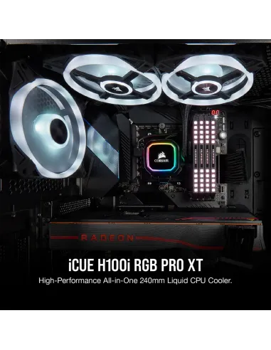 Corsair iCUE H100i RGB PRO XT Kit de Refrigeración Líquida 240mm Negro