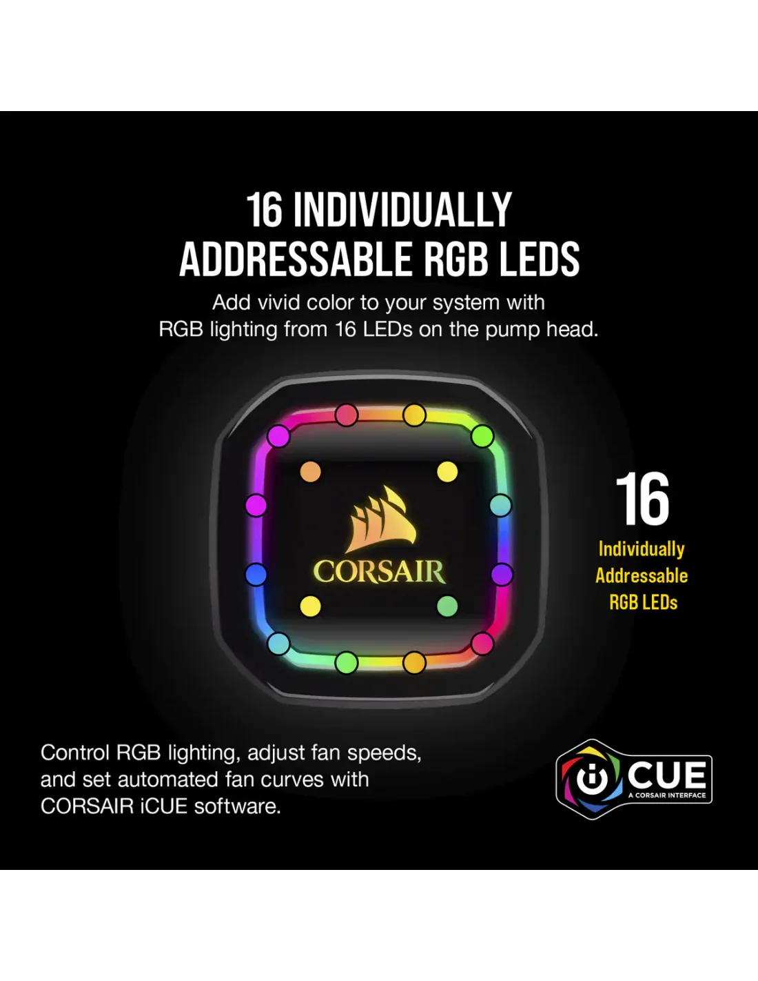 Corsair iCUE H100i RGB PRO XT Kit de Refrigeración Líquida 240mm Negro