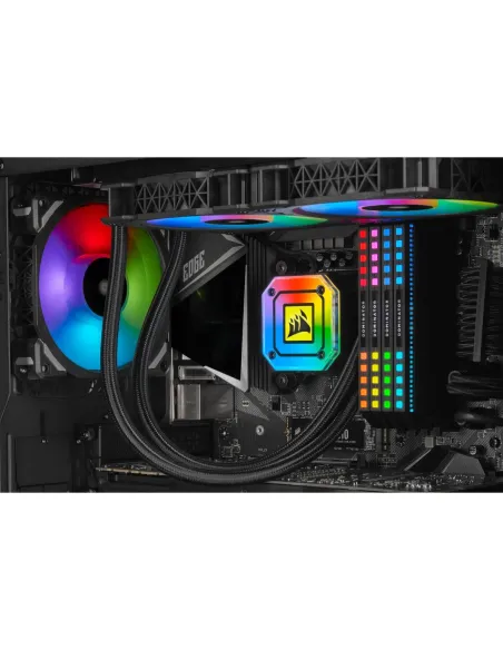 Corsair iCUE H100i ELITE CAPELLIX Kit de Refrigeración Líquida 240mm Blanco