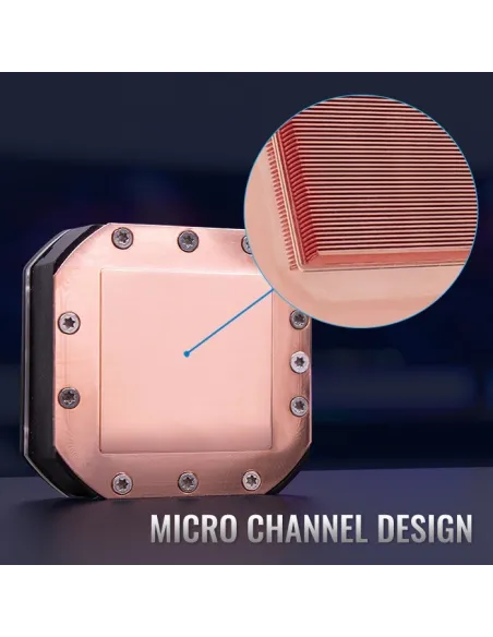 Aerocool Pulse L240F RGB Kit de Refrigeración Líquida 240mm Negro