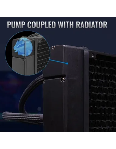 Aerocool Pulse L240F RGB Kit de Refrigeración Líquida 240mm Negro
