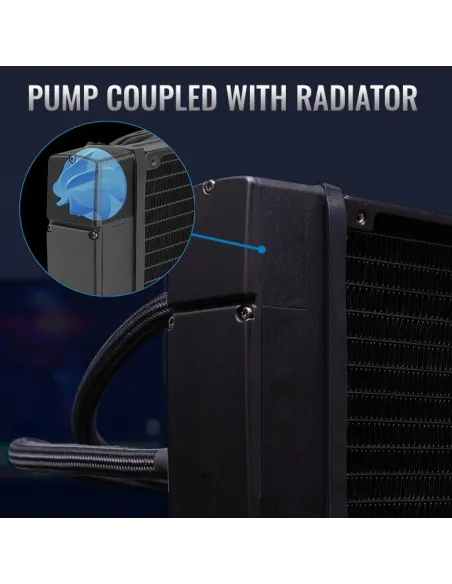 Aerocool Pulse L240F RGB Kit de Refrigeración Líquida 240mm Negro