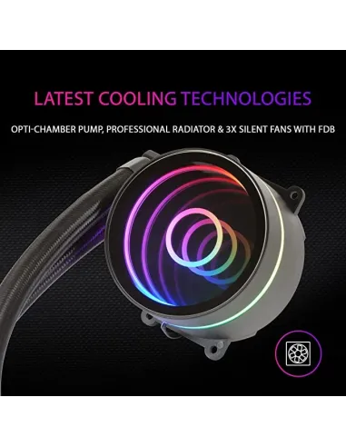 Mars Gaming ML-ONE360 FRGB Kit de Refrigeración Líquida 360mm Negra