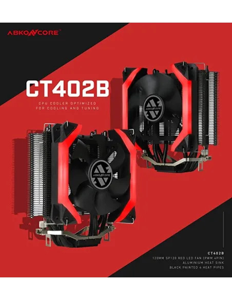 Abkoncore Coolstorm Spider Red Ventilador CPU