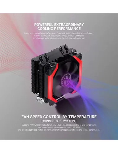 Abkoncore Coolstorm Spider Red Ventilador CPU