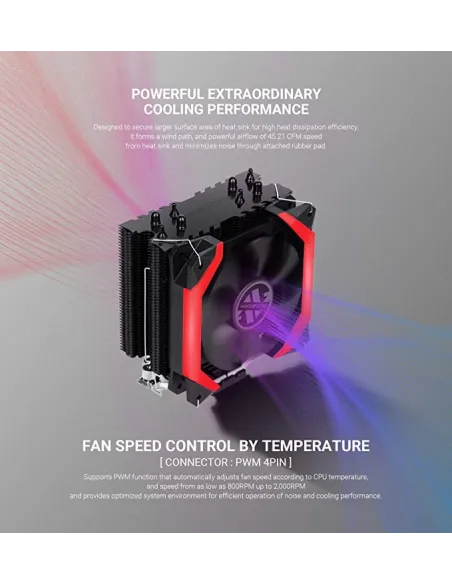 Abkoncore Coolstorm Spider Red Ventilador CPU