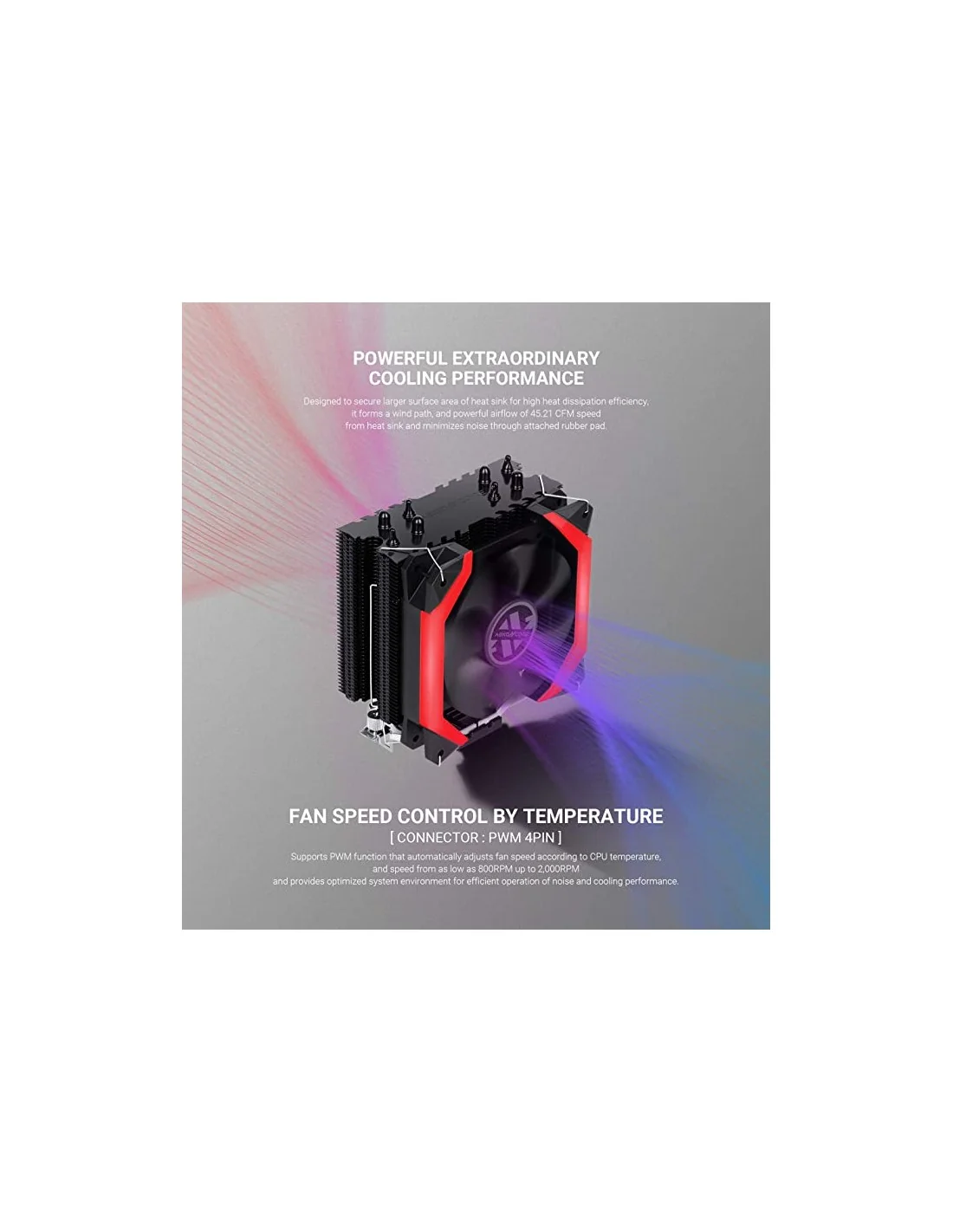 Abkoncore Coolstorm Spider Red Ventilador CPU