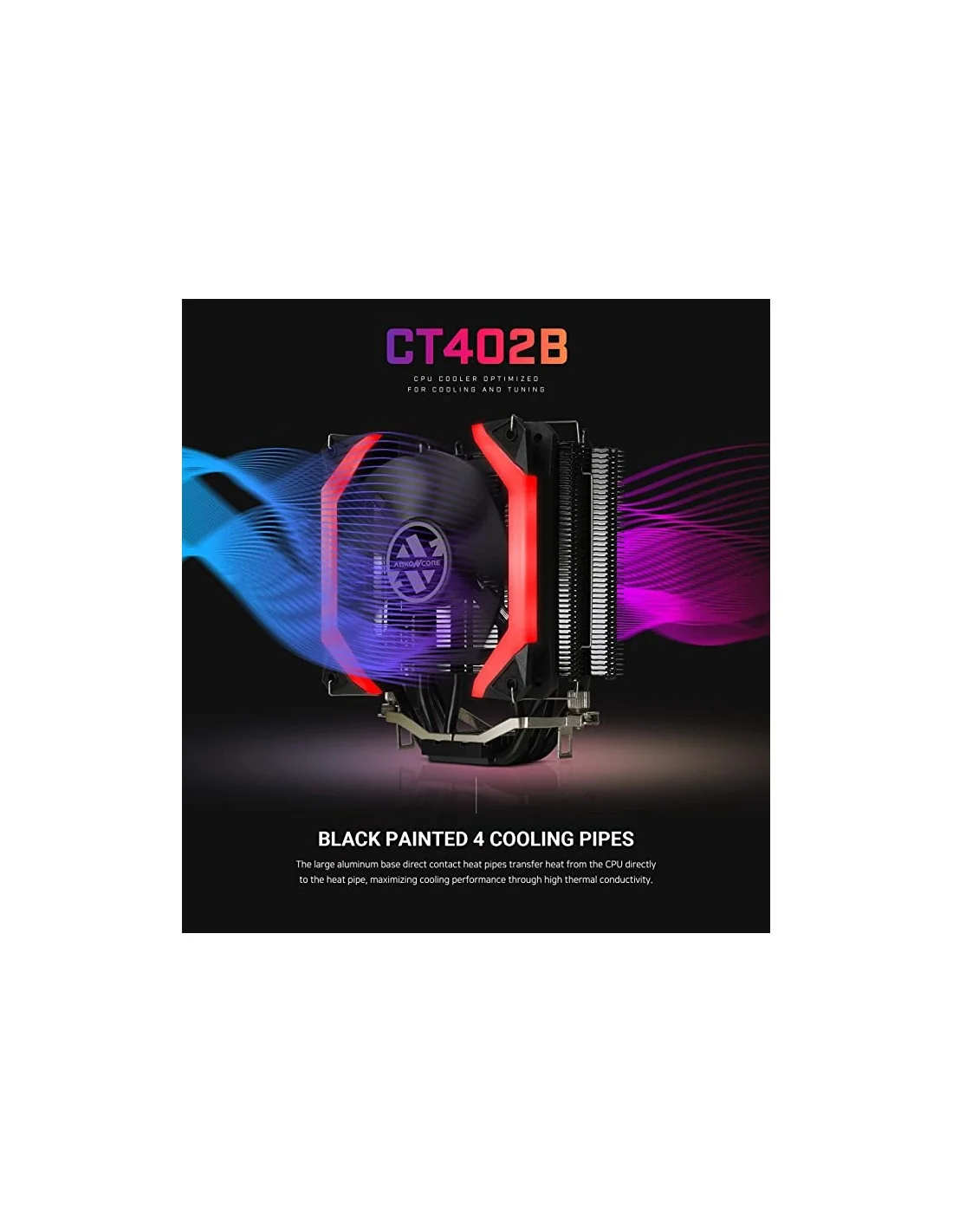 Abkoncore Coolstorm Spider Red Ventilador CPU