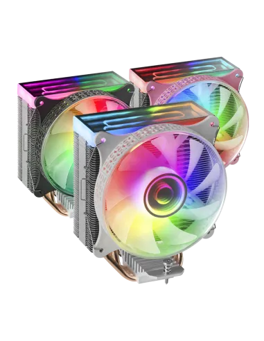 Mars Gaming MCPU-VR Doble ARGB Ventilador CPU 120mm Blanco