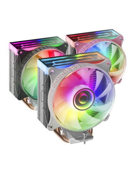 Mars Gaming MCPU-VR Doble ARGB Ventilador CPU 120mm Negro