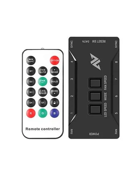 Abkoncore CY120 Spectrum Sync Kit 3 Ventiladores 120mm Blancos + Mando + Hub