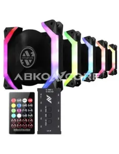 Abkoncore Spectrum Sync Pack 5 Ventiladores 120mm + Control HUB Blanco RGB