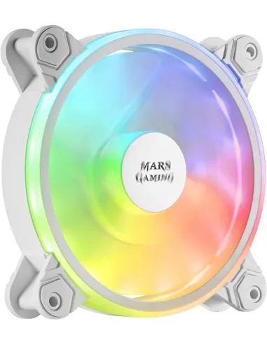 Mars Gaming MFX Pack 3 Ventiladores ARGB Dual 120mm Blancos + Mando RF Blanco