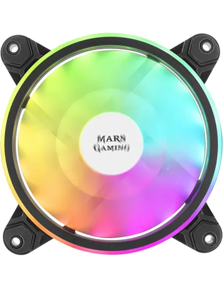 Mars Gaming MFX Pack 3 Ventiladores ARGB Dual 120mm Negros + Mando RF Negro