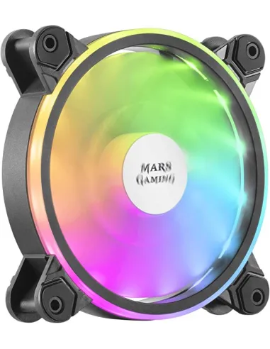 Mars Gaming MFX Pack 3 Ventiladores ARGB Dual 120mm Negros + Mando RF Negro