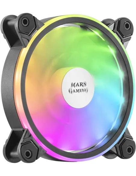 Mars Gaming MFX Pack 3 Ventiladores ARGB Dual 120mm Negros + Mando RF Negro