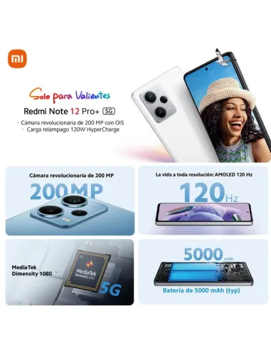 Xiaomi Redmi Note 12 Pro Plus 5G 8/256GB Blanco