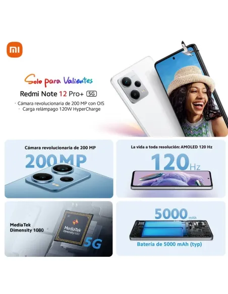 Xiaomi Redmi Note 12 Pro Plus 5G 8/256GB Blanco