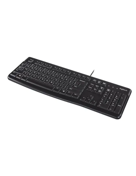 Logitech K120 Teclado USB con Layout Inglés Negro